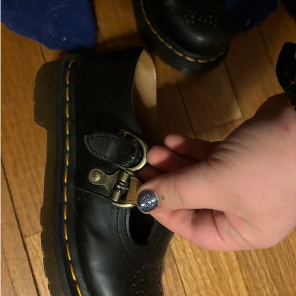 Dr. Martens Black Kids Dress Shoes - Picture 2 of 2